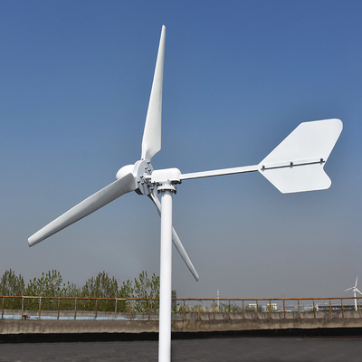 가정용을 위한 수평선상 저속도 풍력 발전기 1KW 3KW 24V 48V 선택적 풍차