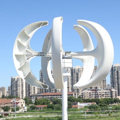 Ｒ 형태 대체 에너지 풍력 발전용 터빈 200W 수직 바람 터빈 장비 12V 24V IP54
