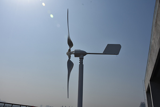 0.8kW 평축 작은 풍력 발전용 터빈 24V 48Volt 1000W 수평선상 풍력 공장